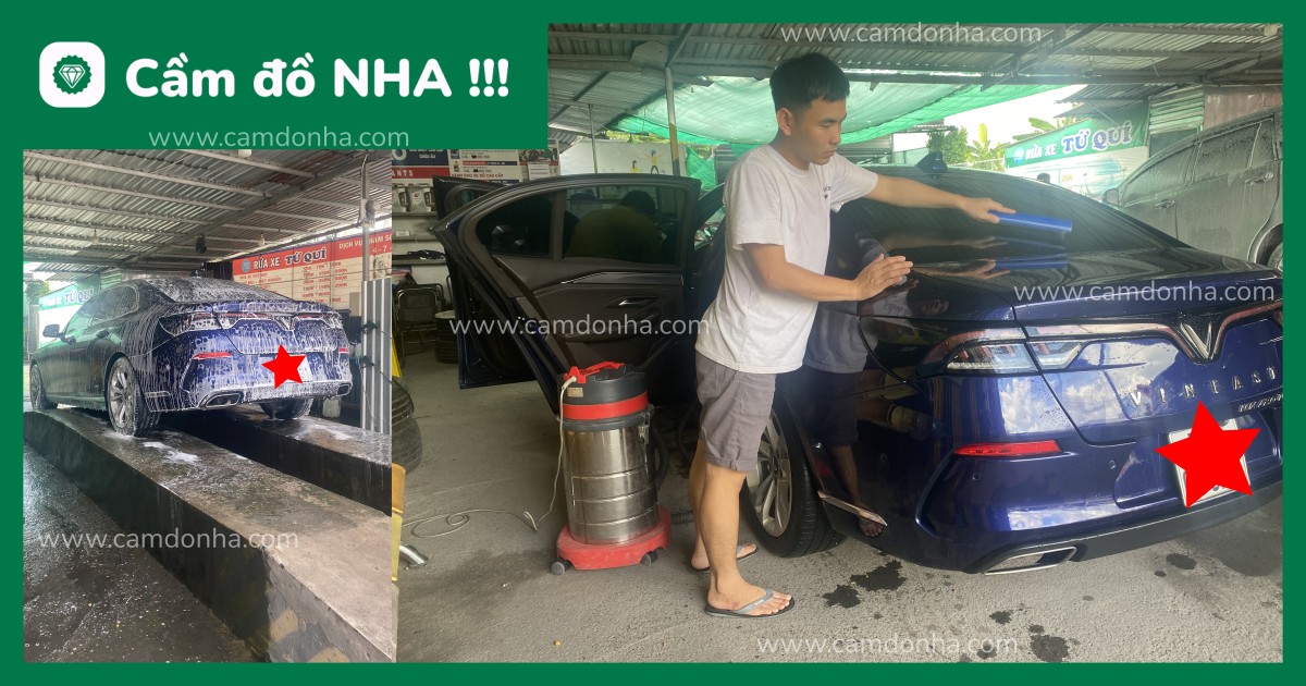 Cầm đồ NHA!!! hỗ trợ khách hàng rửa xe trước khi cho người mua xem xe